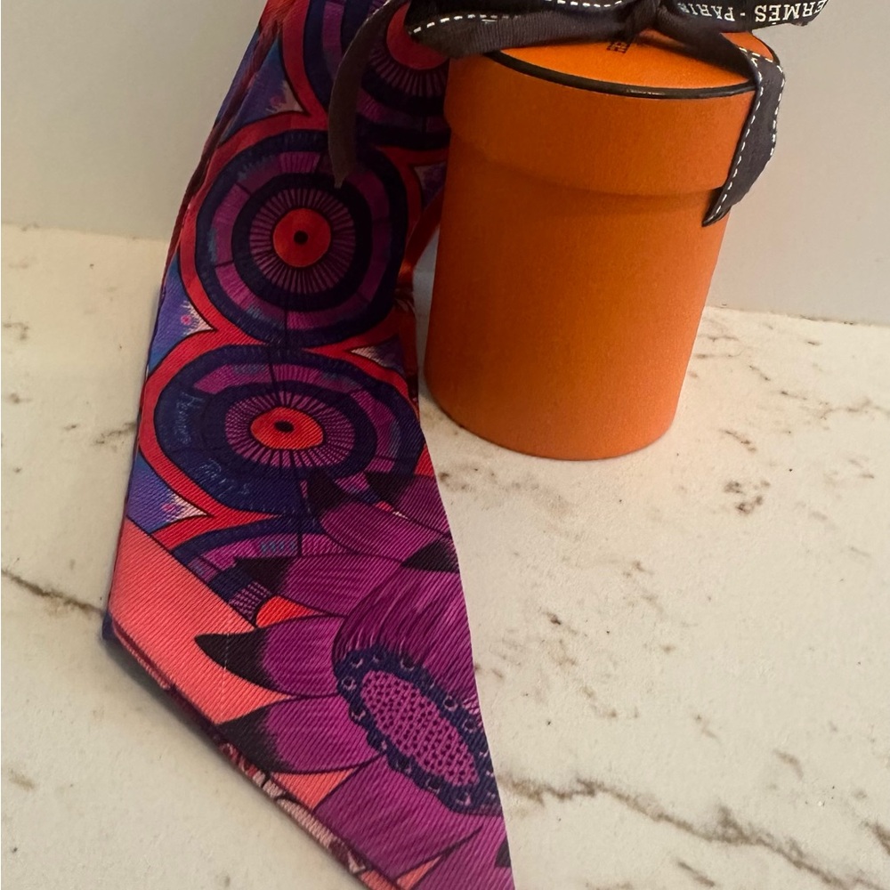 HERMES TWILLY - THE SAVANA DANCE SILK TWILLY SCARF